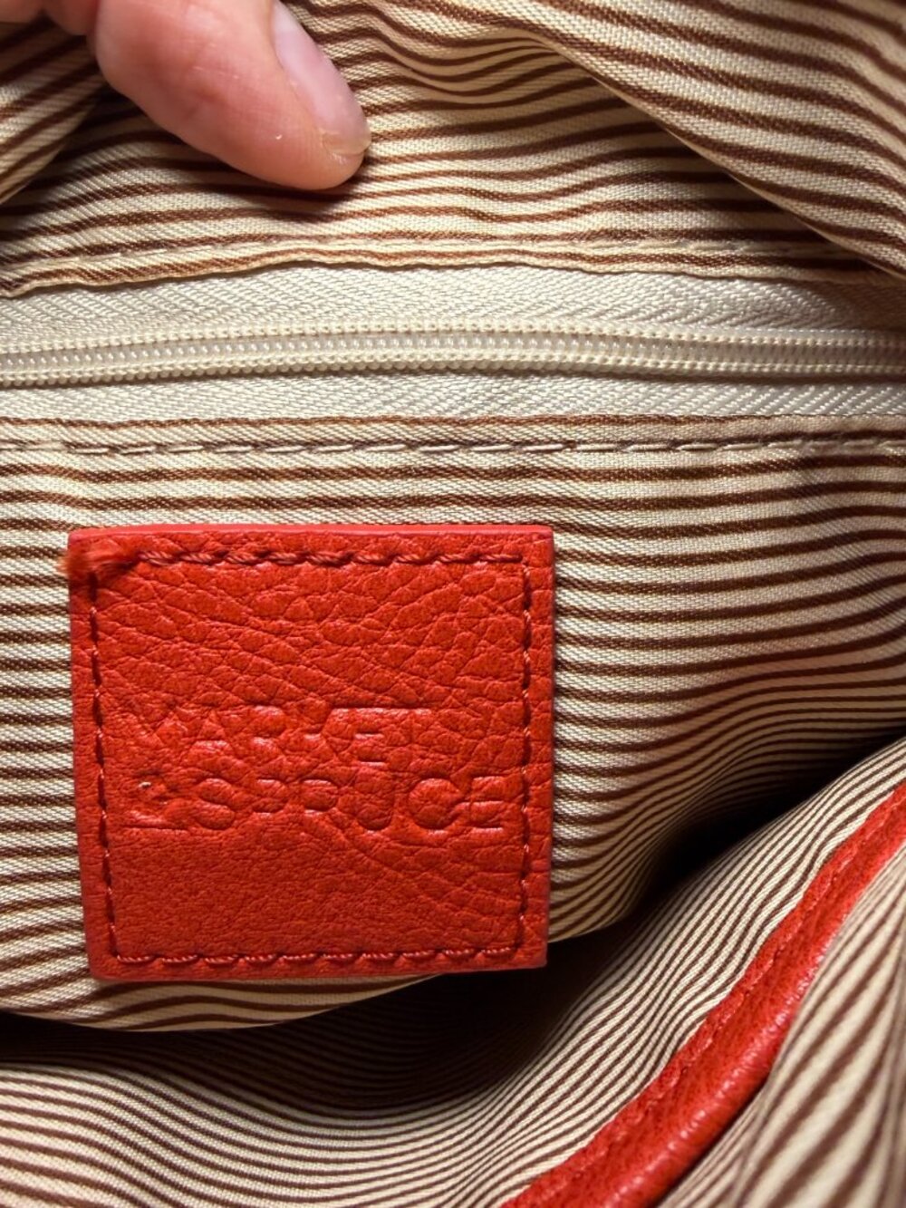 Market & Spruce Theresa Crossbody Bag w/Wristlet Orange-Red Brown Faux Leather - Picture 10 of 13